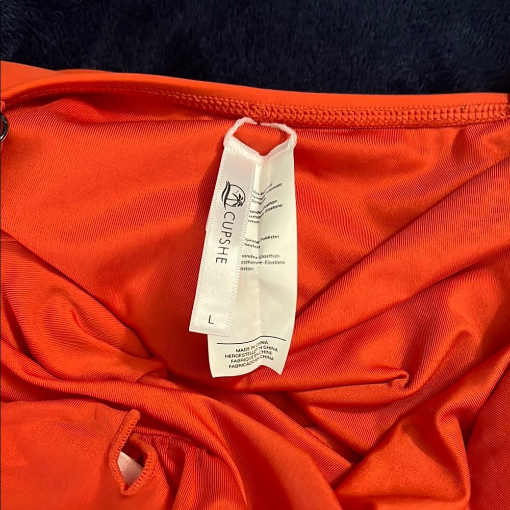 Vibrant Women's Swimwear Set - Blue and Orange - Picture 5 of 6